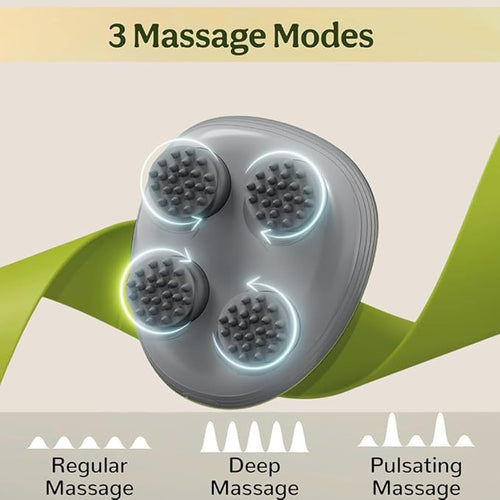 Electric Head,Scalp Massager| Rechargeable Head Kneading Massage Machine| 3 Speed Mode Handheld,Scalp Body Massager