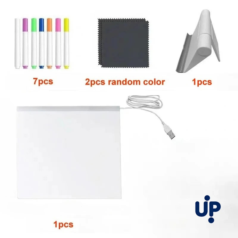 🌈🖌 Spark Creativity Instantly - 49% OFF - 🎁 Acrylic LED Message Board - For Vibrant, Endless Expression!