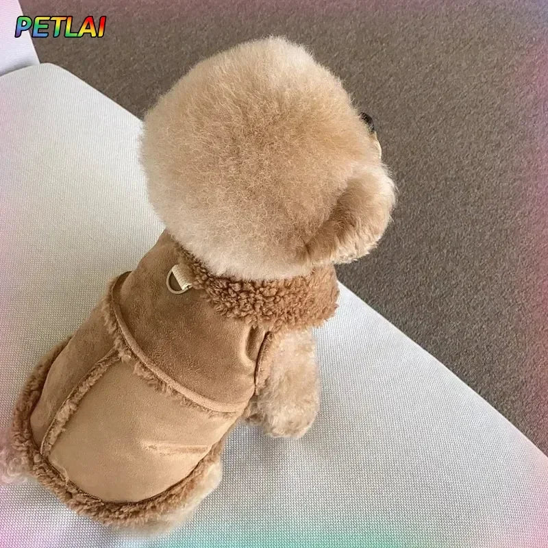 PetLAI Designer Dog Vest – Cute & Soft Autumn/Winter Coat for Small to Medium Dogs